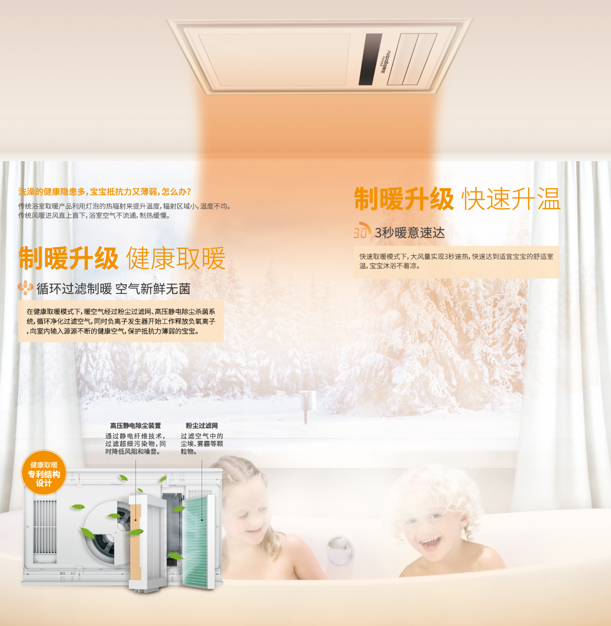 健康取暖和快速取暖模式