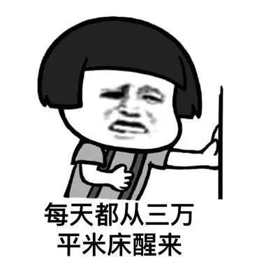 每天都从三万平米床醒来