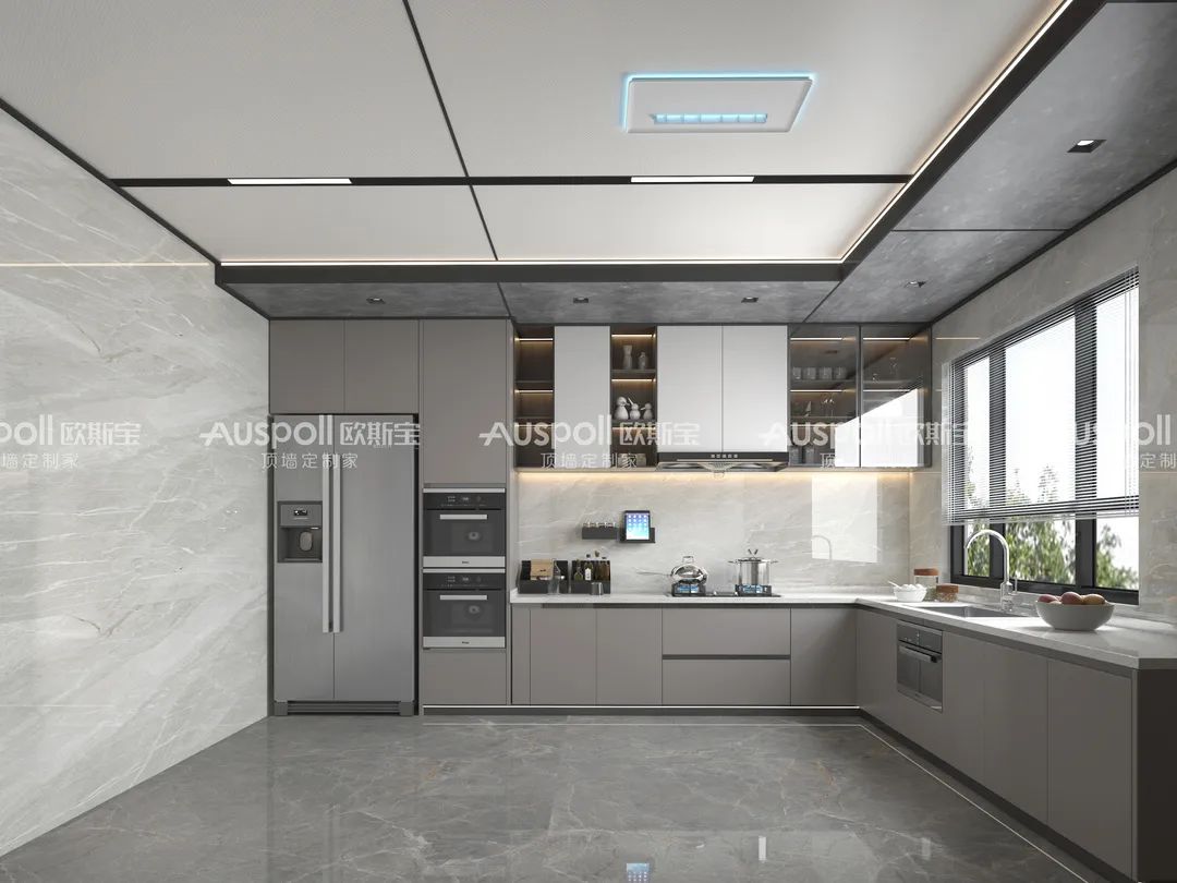 这是欧斯宝集成吊顶厨房空间设计效果图